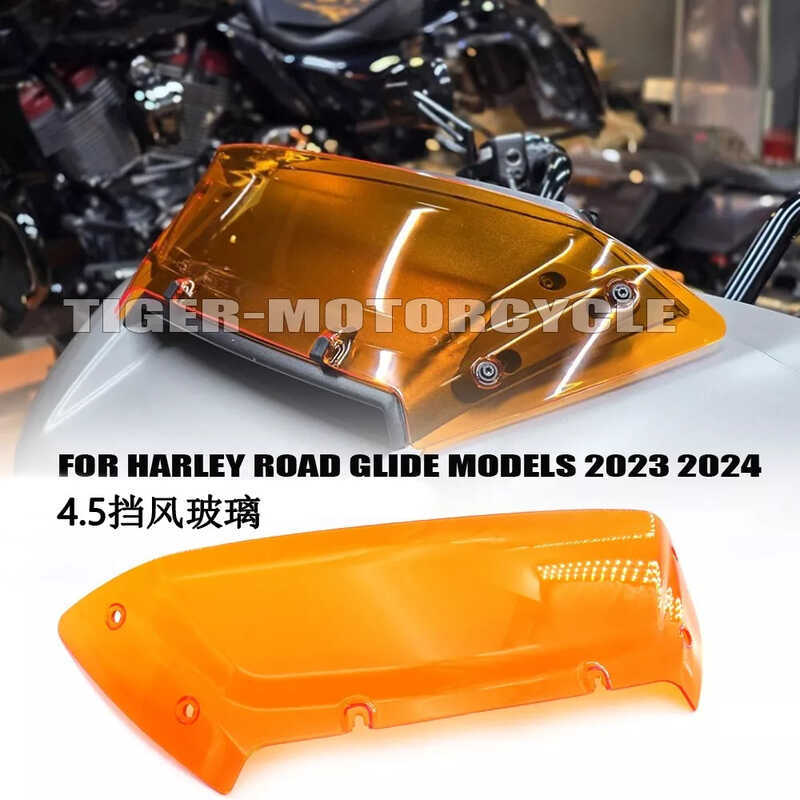 เหมาะสําหรับ Harley CVO Road Gliding FLTRXSE กระจกด้านหน้า 4.5 นิ้วกระจก 2023-25