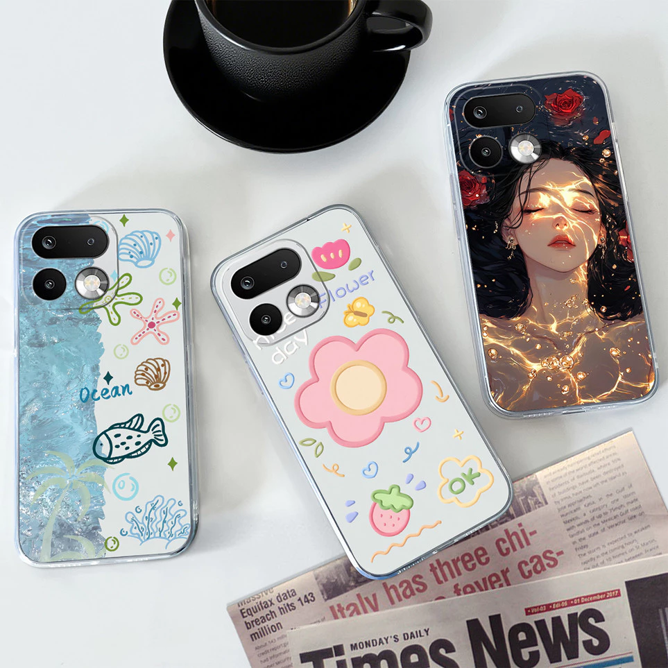 ดอกไม้น่ารักสําหรับ OPPO Realme 16Pro 16Pro + กรณีสาวหวาน Soft TPU Clear สําหรับ Realme16ProPlus กรณีสําหรับ RMX5120 ปกหลัง Capa กระเป๋าโทรศัพท์