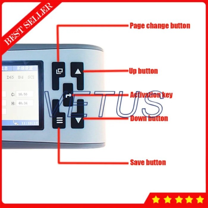 Color Analyzer Colorimeter Color Difference Meter Tester WF28 D65 Measuring Light Source with 8mm