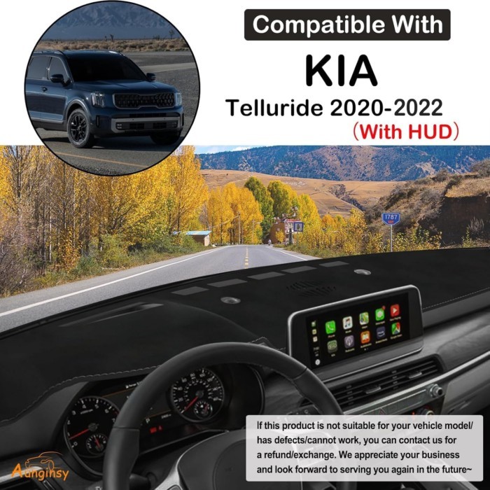 Black Polyester Car Styling Dashboard Sun Protection Mat Car Instrument Protection Pad Accessories