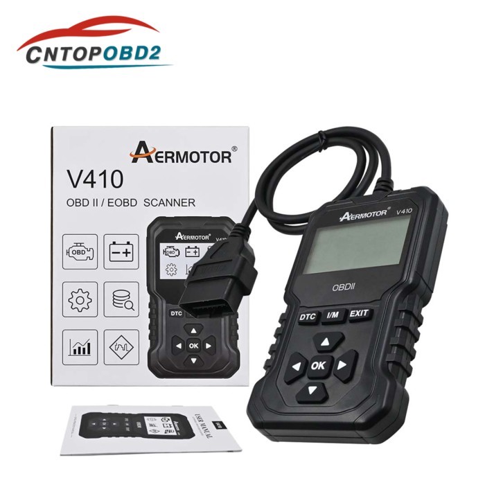 Original V410 Car Full OBD2 Diagnostic Tools Automotive Professional Code Reader Scanner Check Engi