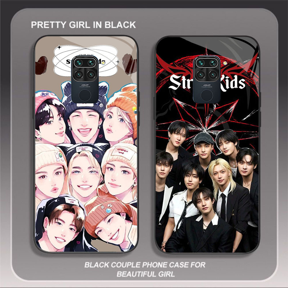 HW-33 Stray Kids Glass Casing สําหรับ Xiaomi Redmi Note Poco X3 9S M2 9 NFC Pro