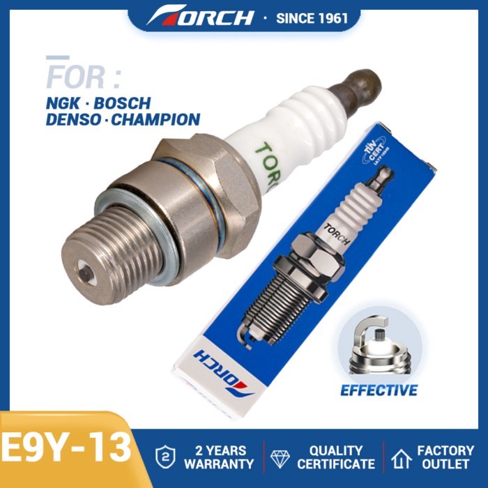 Genuine Original Equipment Marine Spark Plug Torch E9Y-13 Replcae for  2852 Copper Non-Resistor Spa