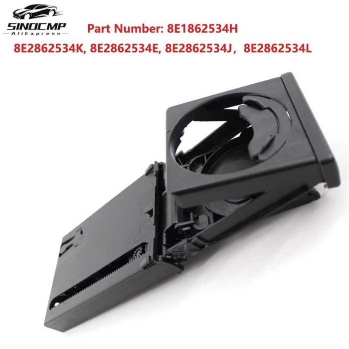 8E1862534J Car Cup Holder Balck For Audi A4 B6 2002-2005 4-Door Car Front Car Interior Accessories