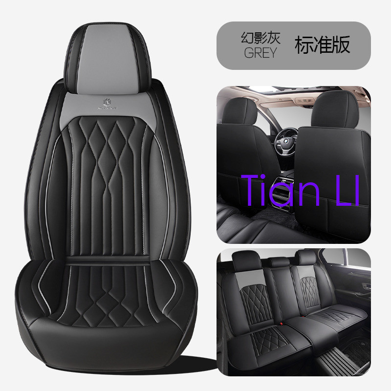 Universal Fit ผ้าคลุมเบาะรถยนต์หนัง PU ที่นั่งด้านหน้า + เบาะหลังครบชุด Made มีจําหน่ายสําหรับ ASX S