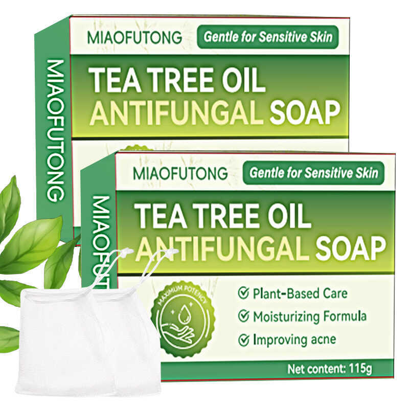 Tea Tree Oil Tea Tree Oil Soap ทําความสะอาดผิวหน้าควบคุมความมัน Moisturizing Handmade Soap