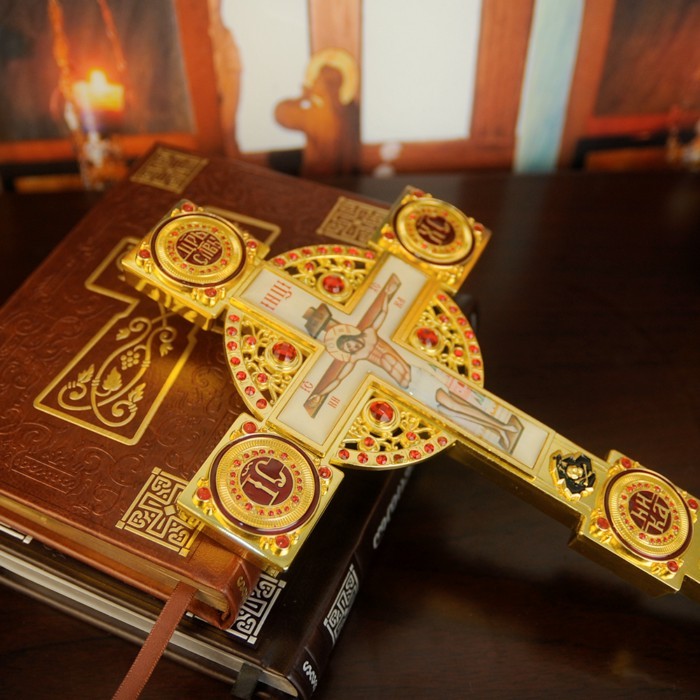 Orthodox Blessing Cross Hand Articulos Religiosos Decoration Catolicos Church  Cruz Pectoral