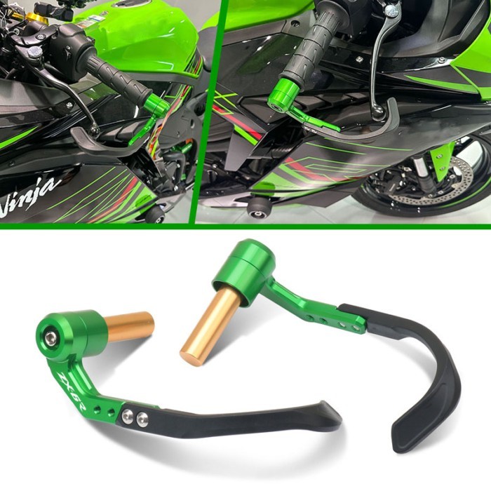 Motorcycle CNC 7/8" 22mm Handlebar Grips Guard Brake Clutch Levers Guard Protector For ZX-6R ZX6R Z