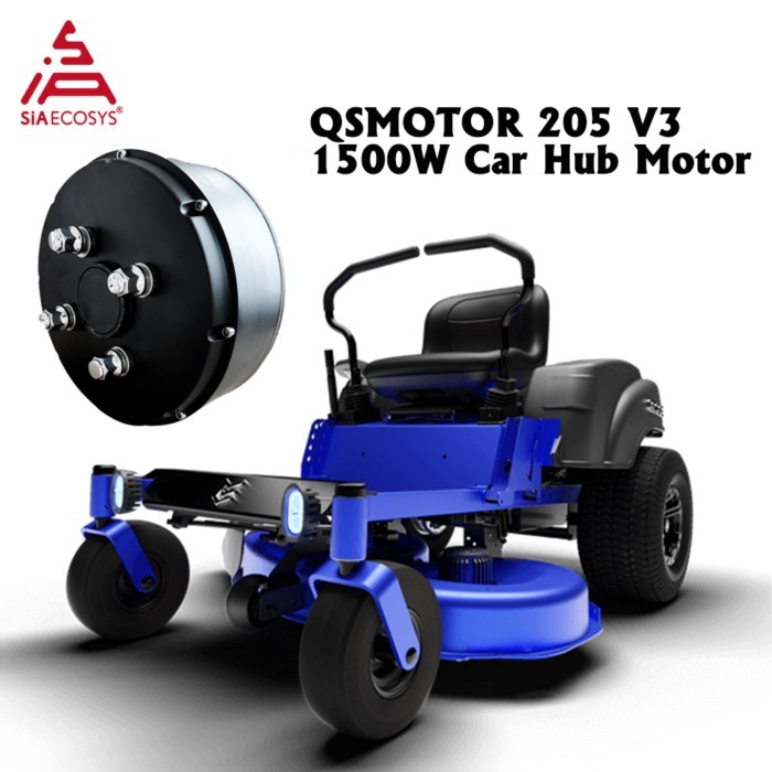 QS MOTOR 1500W 205 40H V3 BLDC Electric Car Hub Motor for small e-car conversion 60V700RPM
