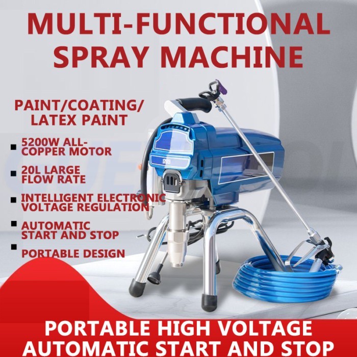 Airless Spray Gun 6.5L/8L/12L High Pressure Paint Sprayer Machine Multi Function For Coatings Conve