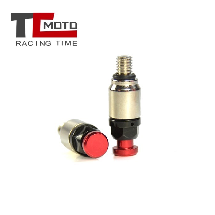 TCMOTO New 2pcs M5x0.8mm Motorcycle Screw Fork Bleeder Relief Valve Fork Relief Valve Front Inverte