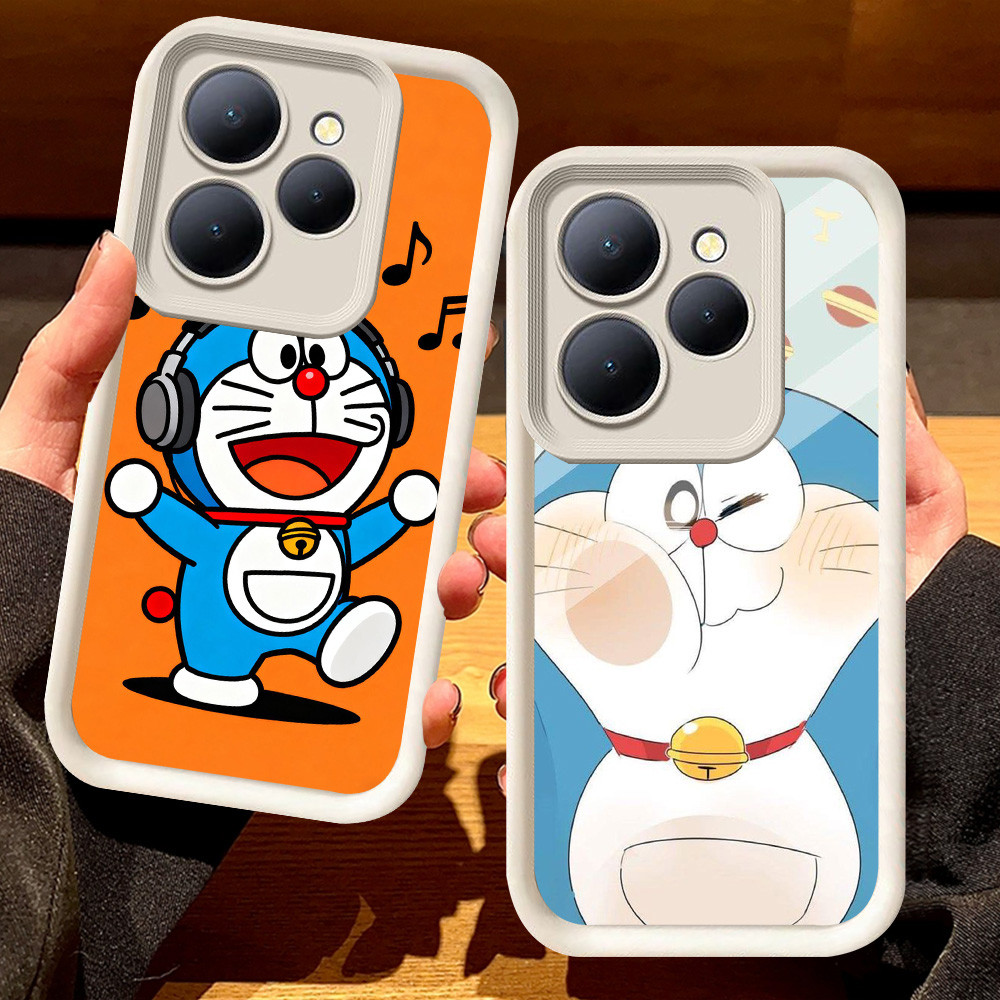 G-58 Doraemon ปลอกน่ารักสําหรับ ITEL P65 RS4 P55 A80 City 100 A50 A70 A90 S23 5G