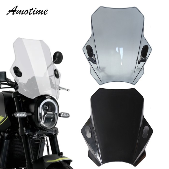 Motorcycle Windscreen Windshield Universal For Benelli Leoncino 250 500 BN125 BN300 BN302 BN302S 50