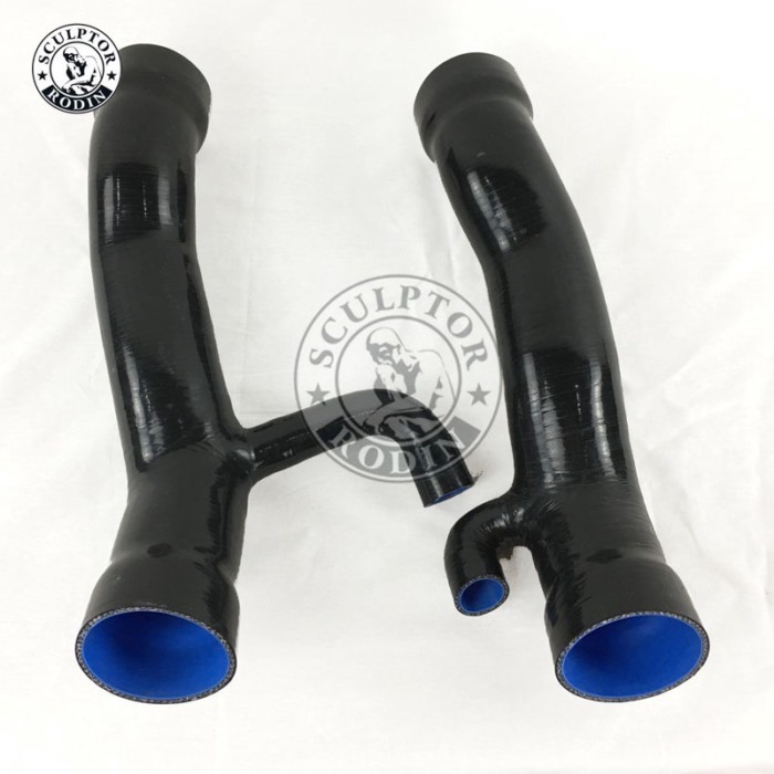 Silicone Turbo Hose Kit intercooler kits for 997 Porsche Turbo Driver's side AMS Y-pipe-AMS IC with