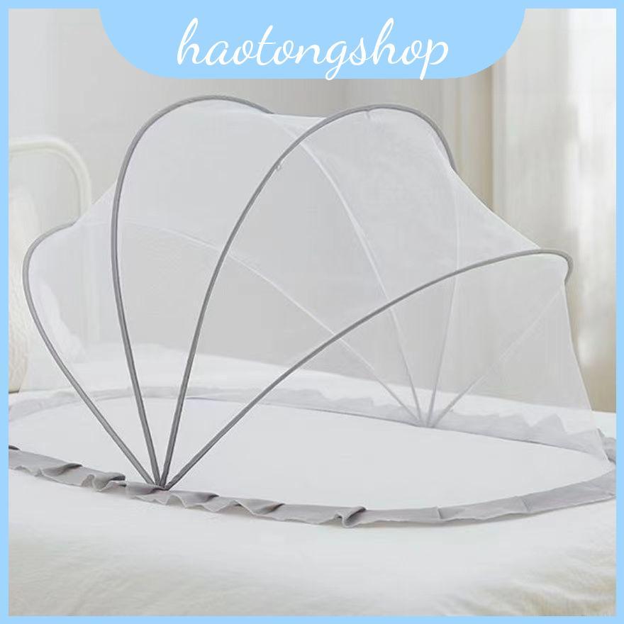 Canopy Bed Baby พร้อมโครงสร้างแบบพับได้และตาข่ายเข้ารหัสสําหรับเด็กวัยหัดเดินป้องกันเตียง