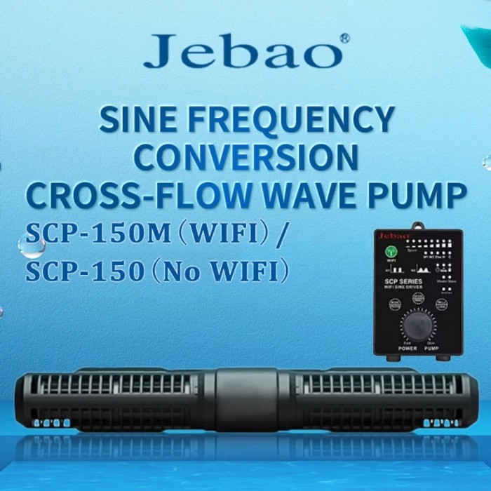 Jebao SCP-150M 55W Aquarium Filter Cross Flow Pump Mute Waves Fish Tank Aquariums Water Pump App Co