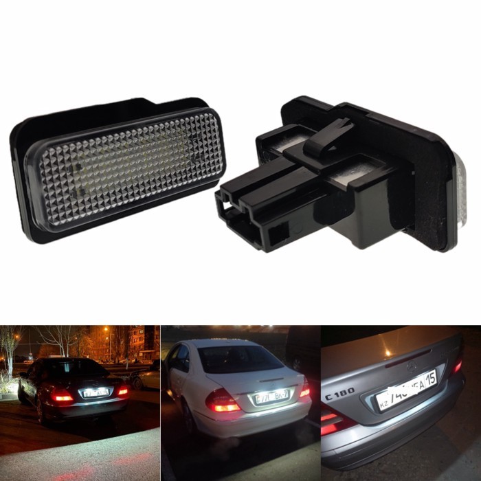 2PCS For Mercedes Benz W211 4D 5D W203 W211 W219  W219 R171 2D C-Class S203 12V Car 18LED License P
