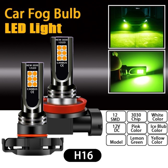 1pcs LED Fog Light Bulb Car H4 H7 H8 H11 H10 9145 H16 9006 HB4 PSX24W 2504 9005 HB3 PSX26W P13W Aut