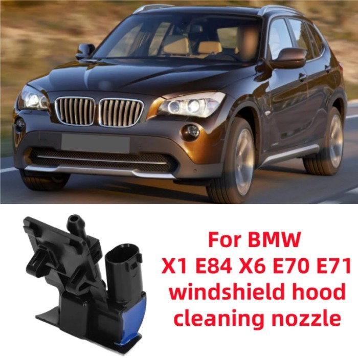 For BMW X1 E84 X6 E70 E71 car windshield hood cleaning nozzle OE: 61667183343