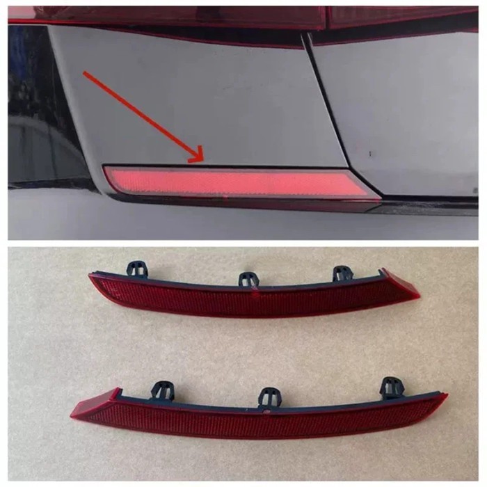 Auto Rear Bumper Reflector Warning Light Strip Cover Bar USA Version for VW Passat 2019 2020 2021 2