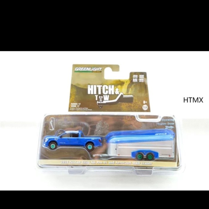 Green Light绿光 1:64 2018 Nissan titan XD PRO 4X & MK2 拖车