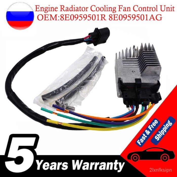 8E0959501AG Radiator Cooling Fan Control Unit Module for Audi 2002-09 Engine 8E0959501R 8E0959501D