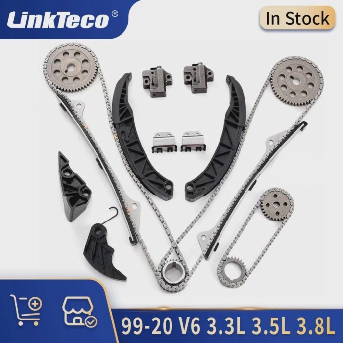 Engine Part Timing Chain Kit Fit 3.3 3.5 3.8 L G6CU G6DA G6DB 99-20 GAS For HYUNDAI GENESIS GRANDEU