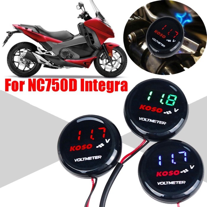 For HONDA NC750D NC750 D NC 750 D NC 750D Integra Motorcycle Accessories KOSO Voltmeter Volt Gauge