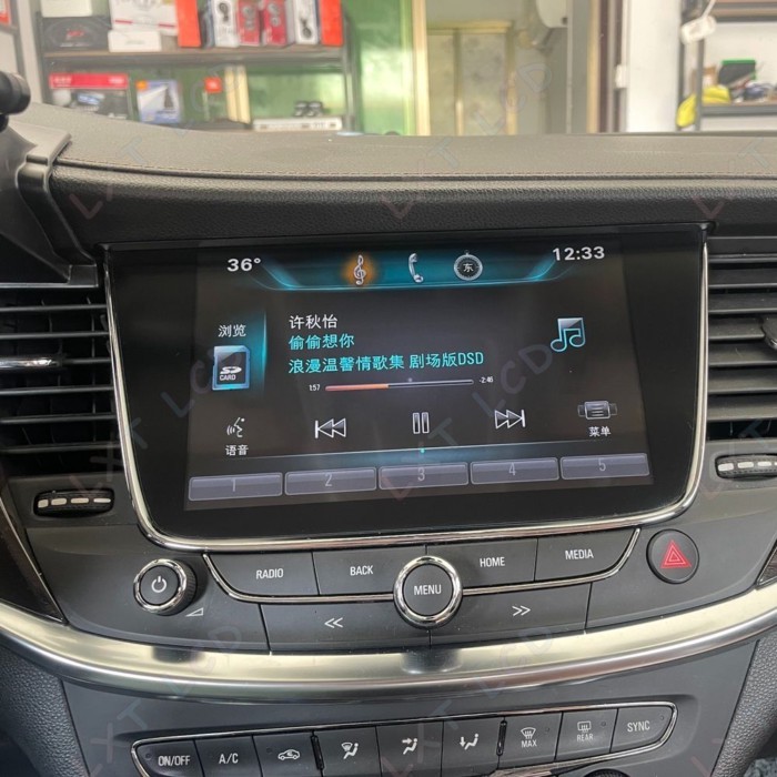 LCD Screen New OEM For Opel Vauxhall Astra K Car GPS Navigation Display Original 8 Inch For LQ080Y5