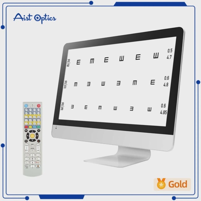 21.5 Inch LCD Digital Visual Acuity Chart Vision Optical Testing Monitor Eye Test Projecter Optotyp
