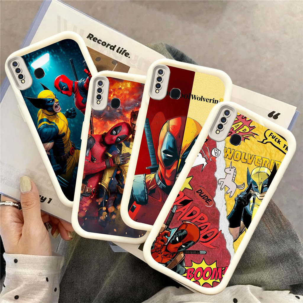 WB35 Deadpool และ Wolverine สําหรับ Hp ชุบ VIVO Y66 Y93 Y91C Y91 Y81s Y81 Y75 Y53s Y56 Y95 5G วัสดุ 