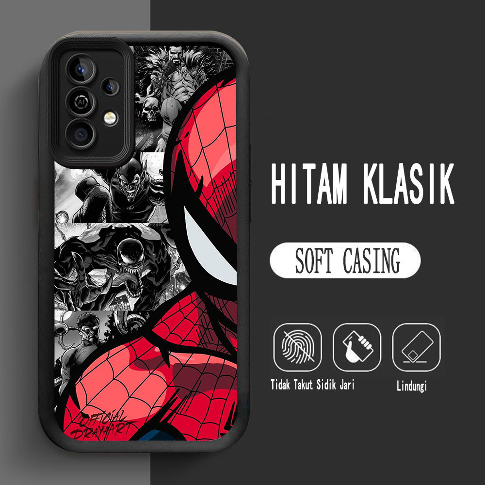 Y-14 เคสซิลิโคน Spider-Man สําหรับ Samsung A15 A54 A56 A16 A24 A14 A36 5G Case