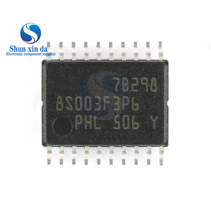 5PCS STM8S003F3P6 8S003F3P6 TSSOP-20 SMD Singlechip Micro Controller IC MCU MPU SOC 16MHz/8KB แฟลช/8