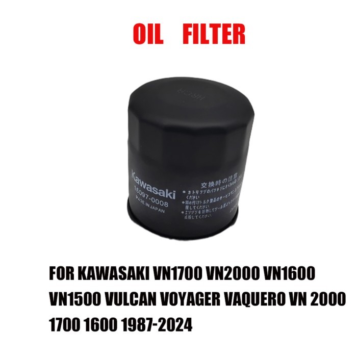 For Kawasaki VN1700 VN2000 VN1600 VN1500 Vulcan Voyager Vaquero VN 2000 1700 1600 1987-2024 Oil Fil