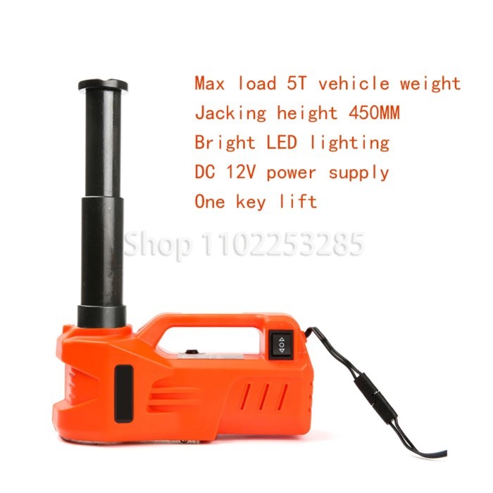 12V 3T/5T 155-450MM 135-360MM Hydraulic Car Floor Jack 150W Rated Power 13A Max.Current Electric Hy