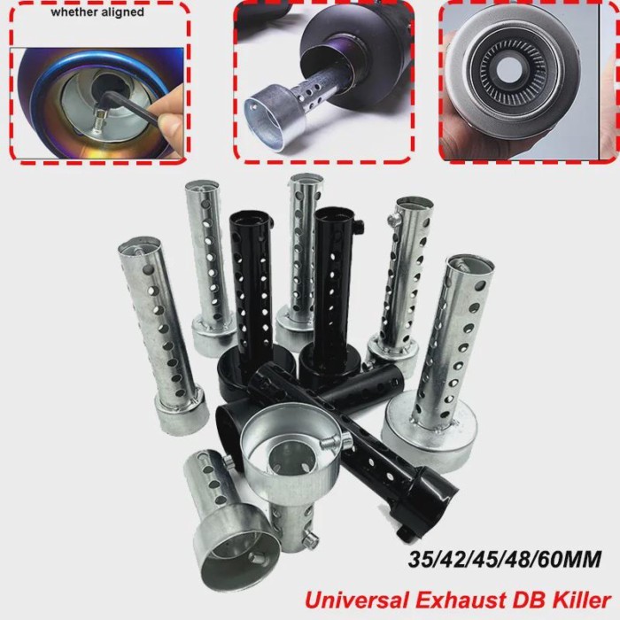 Universal Motorcycle 35mm 42mm 45mm 48mm 60mm DB Killer Exhaust Can Muffler Insert Baffle DB Killer