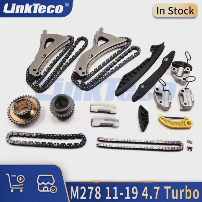Engine Parts Timing Chain Kit 4.7 L M278 Gas V8 11-19 For Mercedes-Benz W222 X222 W212 V222 X166 X2