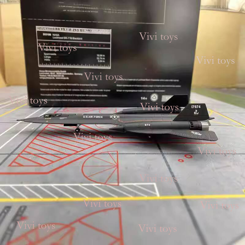 {{ของเล่นlvivi}} Herpa 100/200 US Air Force Blackbird SR-71 Alloy Reconnaissance Aircraft Model Repl