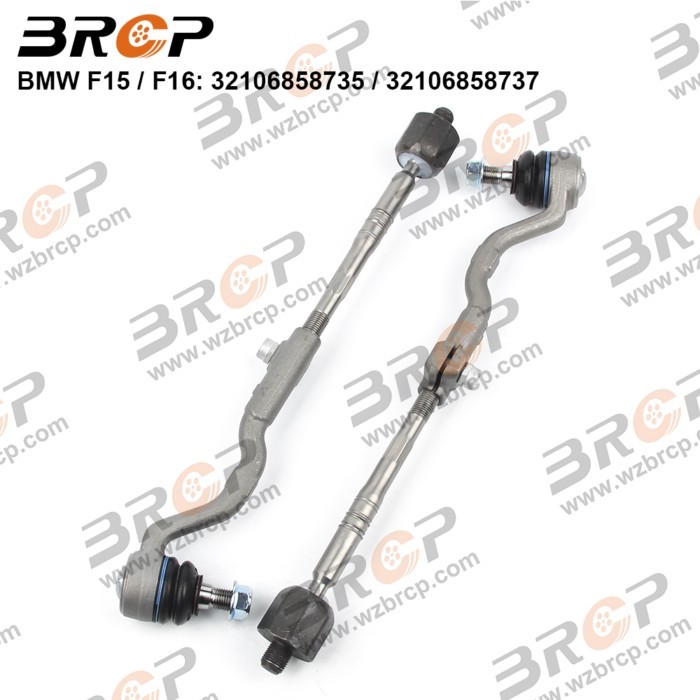 BRCP Pair Front Steering Tie Rod End Head Assembly For BMW X5 X6 Series F15 F85 F16 F86 xDrive sDri