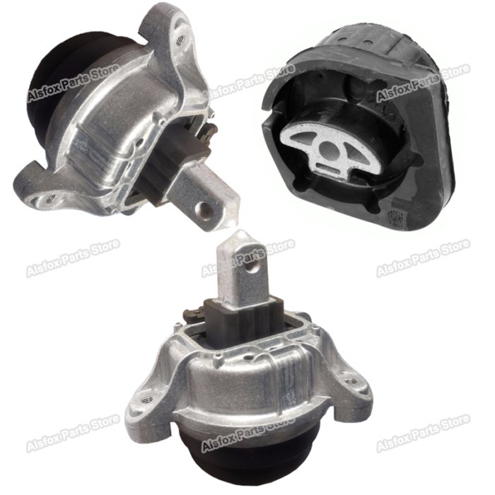 For BMW F10 F11 LCI 520dx 525dx Engine Motor Transmisson Mount Bracket Support Set of 3 22117935143