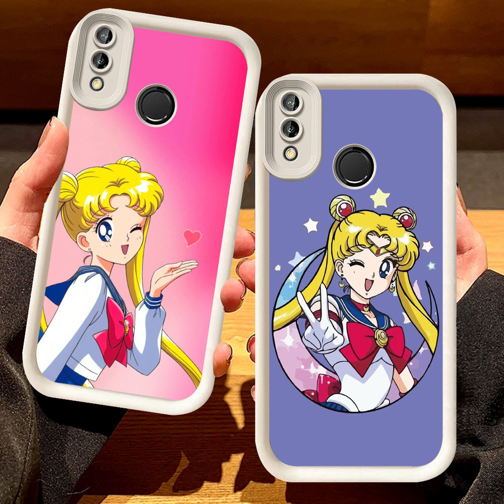G-54 ปลอกเซเลอร์มูนสําหรับ VIVO Y83 Y93 Y91C V15 Y95 Y91 สีดําและสีขาว