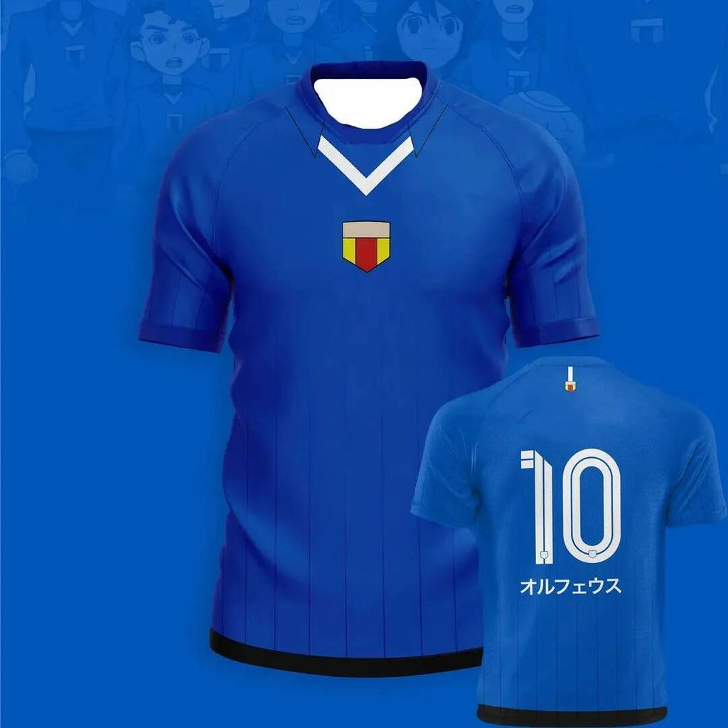 เสื้อยืดอนิเมะญี่ปุ่น Inazuma Eleven Kaio เหมาะสำหรับเด็กผู้หญิง กีฬาและใส่ลำลอง