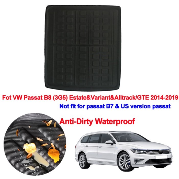 Car Rear Trunk Mat Cargo Tray Boot Liner Carpet Protector Floor For VW Passat B8 (3G5) Estate & Var