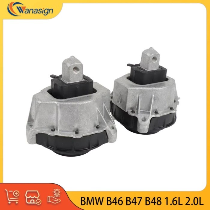 AUTO ENGINE PARTS  Motor Mount Left Right Set Fit For BMW 2 3 4 Z4 1.6L 2.0L L4 16V B48B20A B48B20B
