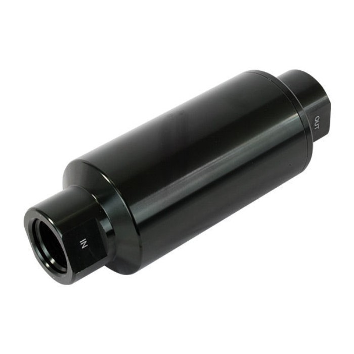 Automotive Fuel Filter with AN6 AN8 AN10 Aluminum Fittings 100 Micron Stainless Mesh Element