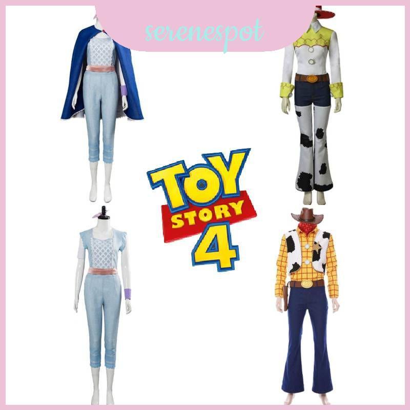 ชุดคอสเพลย์ Woody, Bo Peep และ Jessie สำหรับการแสดงบนเวทีและงานปาร์ตี้