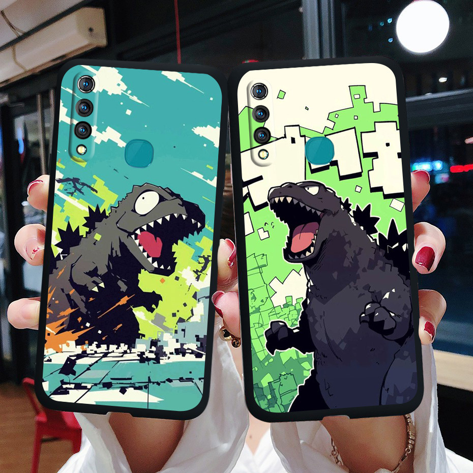 น่ารักการ์ตูน Godzilla เคสโทรศัพท์สําหรับ VIVO Z5X Z3I Z3 Z1X Z1 pro Y9S Y97 ฝาครอบป้องกัน
