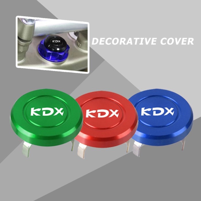 kdx Motorcycle Decoration Steering Stem Nut Cap Cover For kawasaki KDX125SR KDX250SR KDX 125SR KDX