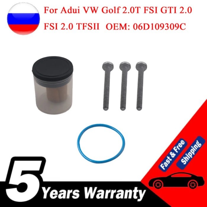 For Adui VW Golf 2.0T FSI GTI 2.0 FSI 2.0 TFSII Fuel Pump Cam Follower Tappet O-ring Kit 06D109309C