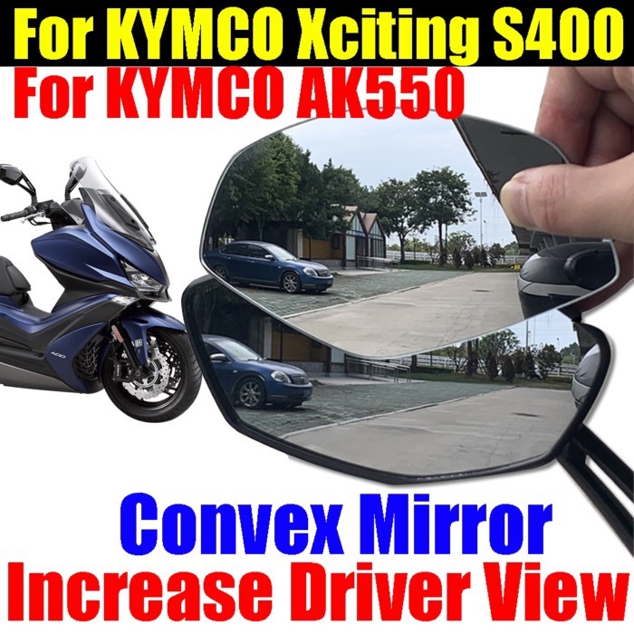 For KYMCO Xciting S400 S 400 AK550 AK 550 Accessories Convex Mirror Increase Rearview Mirrors Side